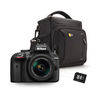 photo Nikon D3400 Noir + 18-55mm AF-P VR + sacoche + carte 8 Go