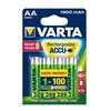 photo Varta 4 piles rechargeables Varta LR06-AA (1600 mAh)