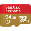 photo SanDisk microSDXC Extreme 64Go UHS 3 (Class 10 - 90MB/s) - avec adaptateur