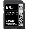 photo Lexar SDXC 64 Go Professional UHS-II 1667x (250Mb/s)