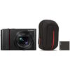 Appareil photo compact / bridge numérique Panasonic Lumix DC-TZ200D Noir + 2ème batterie + étui