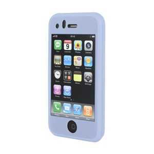 Housse silicone bleue pour iPhone (RUBIPHONE3GBLUE)