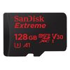 Cartes mémoires SanDisk microSDXC 128 Go Extreme UHS-I 667x (100 Mb/s) + adaptateur