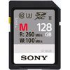 Cartes mémoires Sony SDXC 128 Go série M UHS-II 1733x (260Mb/s)