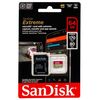 Cartes mémoires SanDisk microSDXC 64 Go Extreme UHS-I (170 Mb/s) + adaptateur