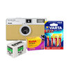 Appareil photo argentique compact Kodak Kit Ektar H35 - Sage + 1 film N&B + 1 film couleur + 4 piles