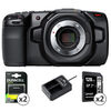 Pocket Cinema Camera 4K + 2 batteries + chargeur DUO + 2 cartes Lexar