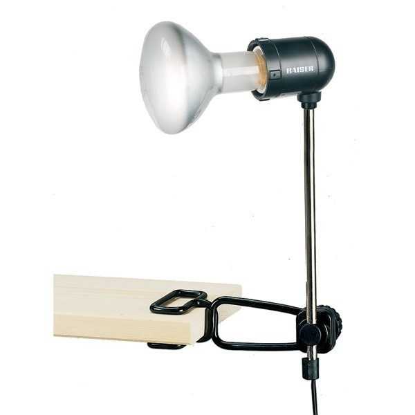 Support lampe E27 sur tige à fixation par pince - KAI3120